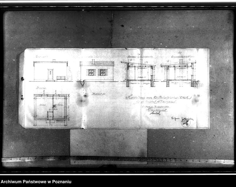 Obraz 18 z jednostki "Bau von Behelfsheimen in Altburgund (Szubin). Polenbaracken"