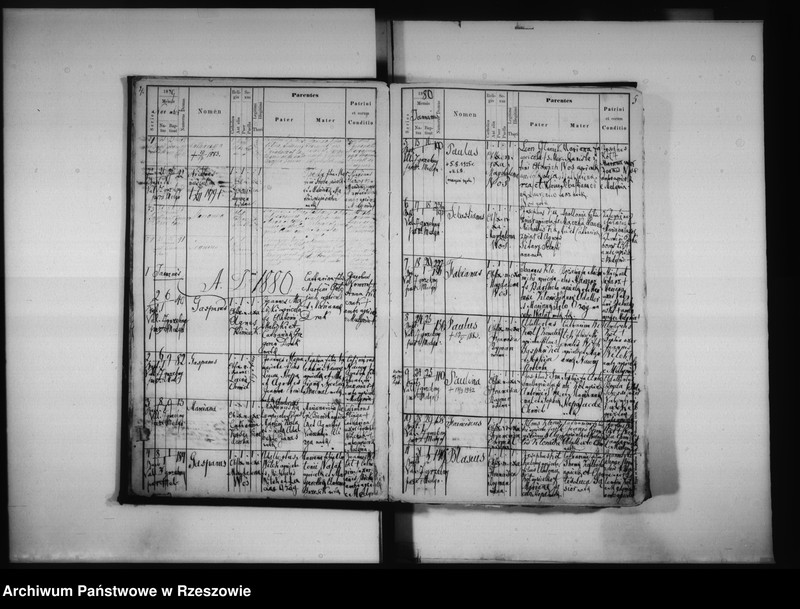 image.from.unit.number "Księga urodzeń Medynia Głogowska i Medynia Łańcucka"