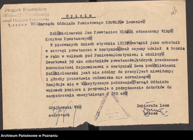 Obraz 19 z jednostki "Życiorysy powstańców wielkopolskich: M - tom Vll /Mielcarski Jan - Misz Jan/."