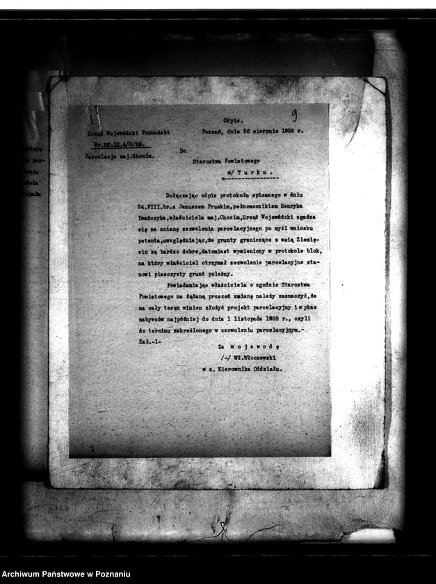 Obraz 13 z jednostki "Majątek Chocim powiatu tureckiego przymusowy wykup"