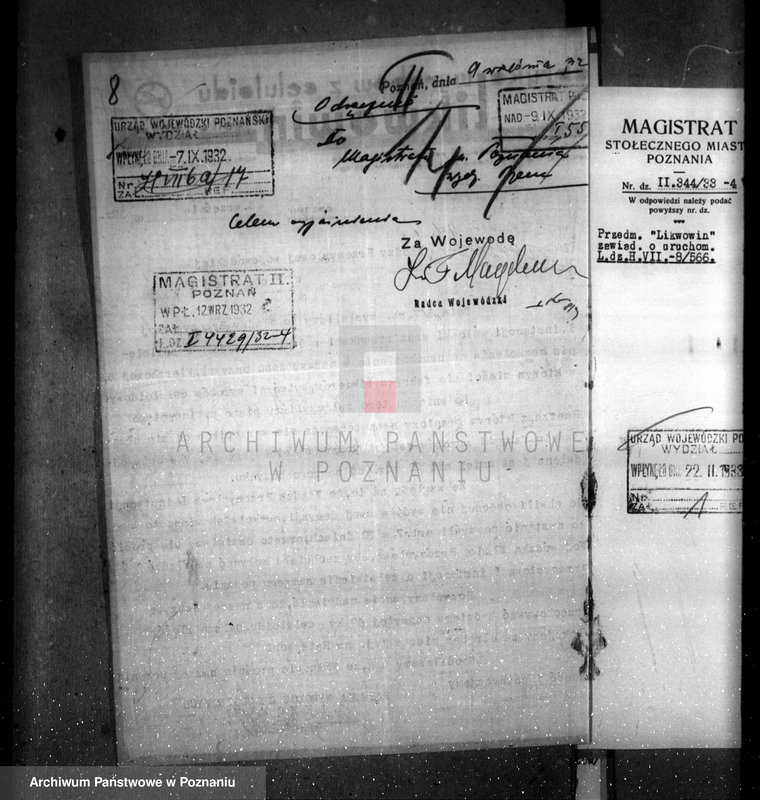 image.from.unit.number "Zatwierdzenie wytwórni z celuloidu Firmy "Likwowin" w Poznaniu nr 566"