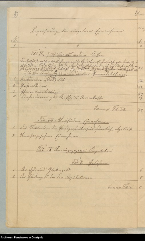 image.from.unit.number "Veranschlag der Kirchenkasse zu Seehesten"