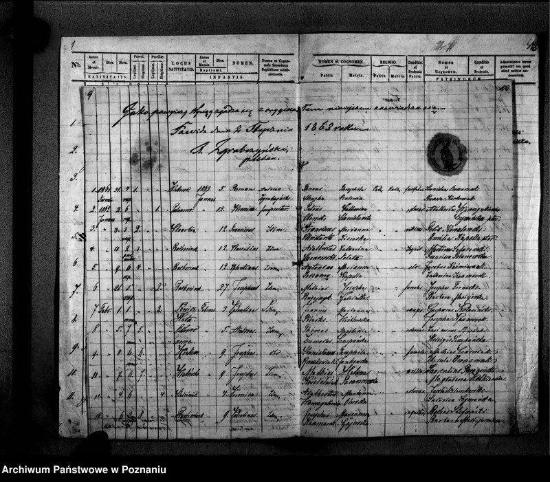Obraz 8 z jednostki "Duplikat baptisatorum"