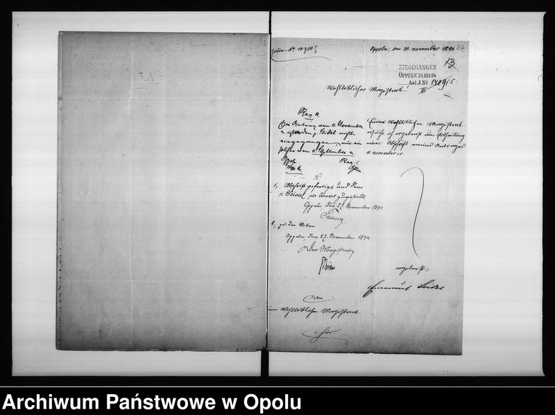 Obraz 19 z jednostki "Acta des Magistrats zu Oppeln betreffend Verbreiterung des sogen[annten] Wasserwegs von der Kräuterei bis zum Vogtsdorf Halbendorfer Kreise Vol: I"