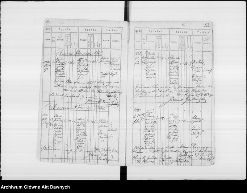 image.from.unit.number "Parafia: Dobrotwór. Dekanat: Busk. Księga metrykalna ślubów dla miasta Dobrotwór i wsi Zawonie 1788-1876, wsi: Sielec Bieńków 1786-1887, Chołojów i Niestanice 1787-1887. Tom I."