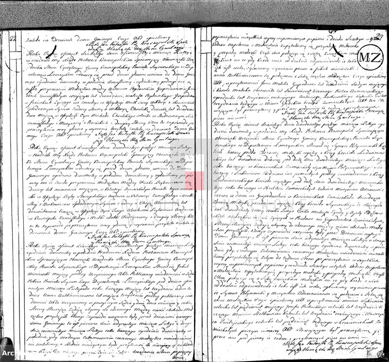 Obraz 16 z jednostki "Akta Cywilne Małżeństwa Gminy Krasnopolskiey od R.1809 1-go Maia do 1810 1-go Maia."