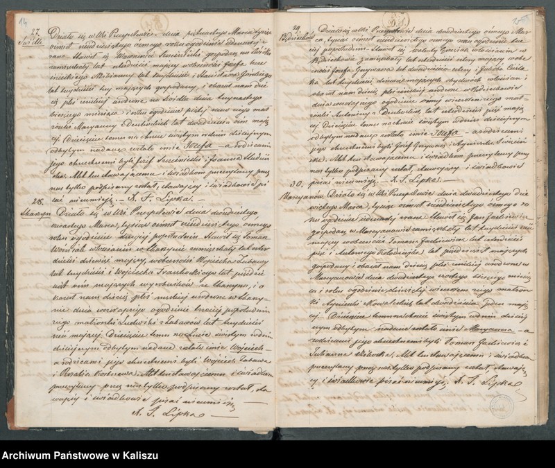 Obraz 10 z jednostki "Księga duplikat akt urodzonych, zaślubionych i zmarłych"