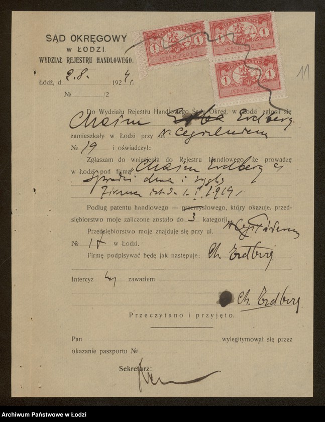 Obraz 13 z jednostki "Chaim Erdberg- sprzedaż węgla i drzewa"