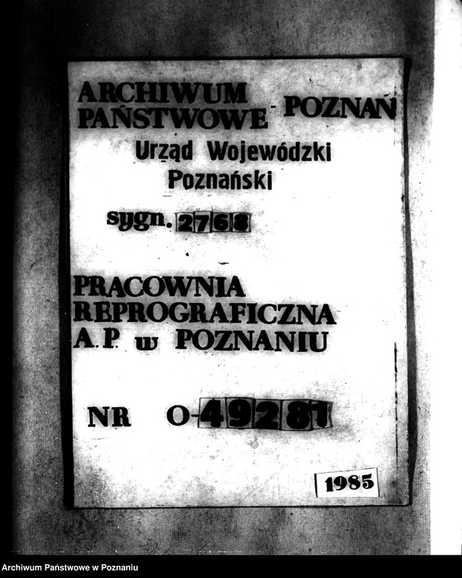 Obraz 1 z jednostki "Księga sprawozdawczo-statystyczna powiatu szubińskiego dla parcelacji Państwowego Banku Rolnego"