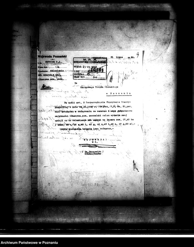 Obraz 12 z jednostki "Majątek Konarzewo powiatu poznańskiego wyłączenie z art. 4 i 5 ustawy o reformie rolnej"