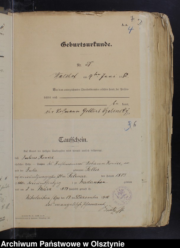 image.from.unit.number "Beläge zum Heirathsregister"