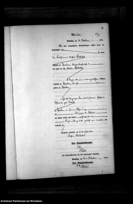 image.from.unit.number "Sterbe-Haupt-Register Breslau II 1884 Band 10"