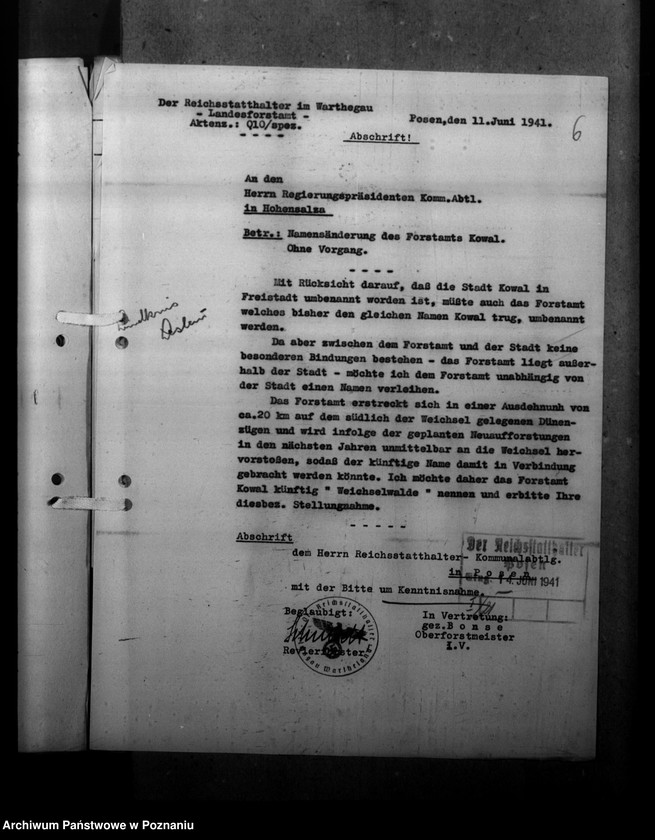 Obraz 10 z jednostki "Ortsnamenänderung Kreis Leslau - Włocławek"