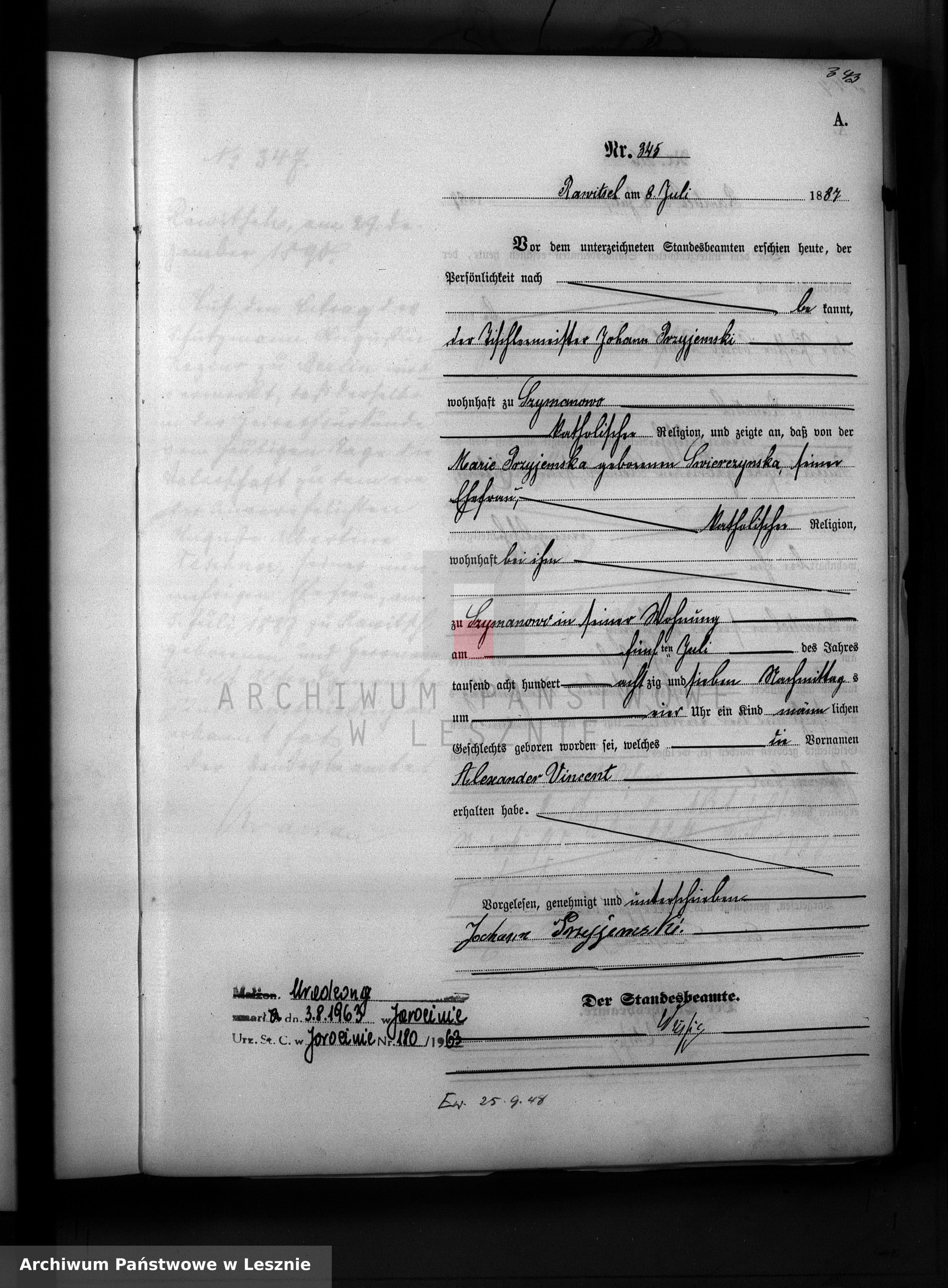 Skan z jednostki: [Księga urodzeń - tom I]