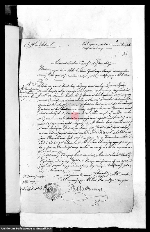 Obraz 10 z jednostki "Dokazatelěstva o brakosočetavšichsja prennadležašče k spisanii aktov o nich c 1868 goda Liškovskago Prichoda"