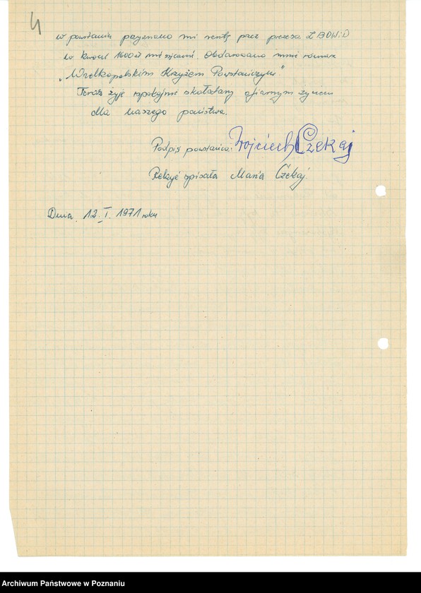 Obraz 14 z jednostki "Relacje i wspomnienia dotyczące powstania wielkopolskiego: 1. Rakoniewice, powiat Wolsztyn, województwo poznańskie, 2. Rawicz, powiat Rawicz, województwo poznańskie."