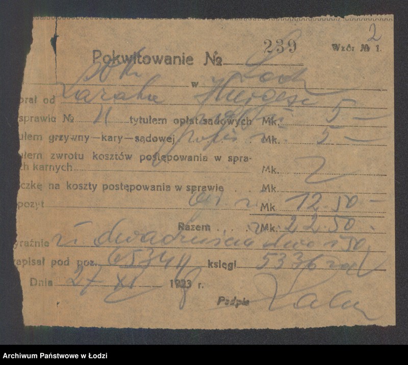 Obraz 4 z jednostki "Lazar Hurges – wyrób i sprzedaż towarów jedwabnych"