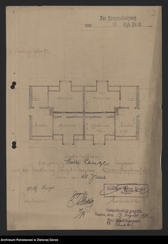 Obraz 4 z jednostki "Altdorferstrasse. Siedlungsbau.Wohnhaus. Willi Lange."