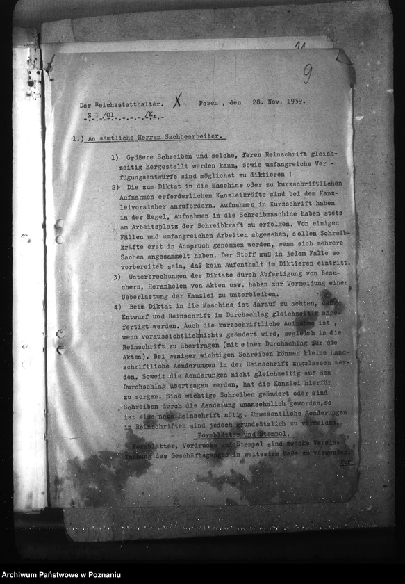 Obraz 13 z jednostki "Przepisy kancelaryjne i korespondencja w sprawie organizacji kancelarii"