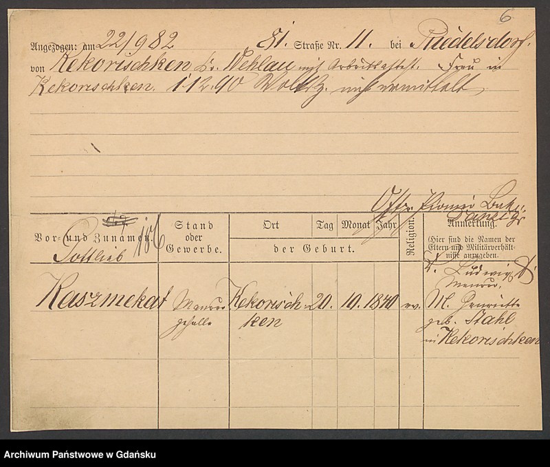 image.from.unit.number "Karty meldunkowe: Kasube - Katzwinkel"