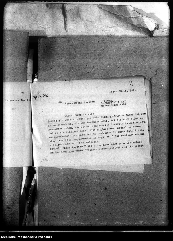 Obraz 8 z jednostki "Korespondencja w sprawie miejscowych Niemców, którzy zginęli w 1939 roku"