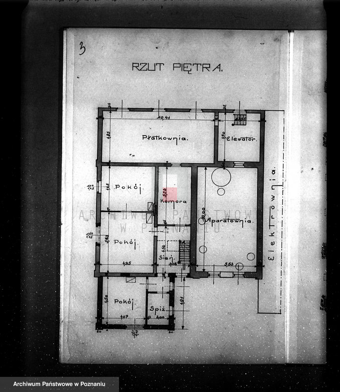 Obraz 7 z jednostki "Rysunek na rozbudowę gorzelni z majętności Przybysław"