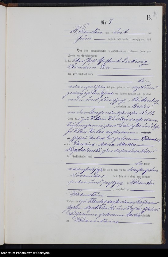 image.from.unit.number "Heiraths-Neben-Register Nr 1 - 16"