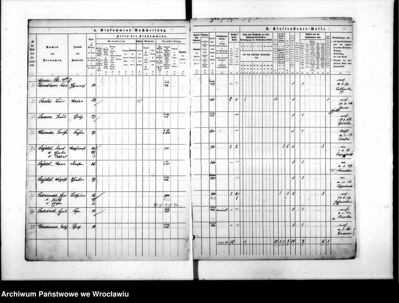 image.from.unit.number "Klassensteuerrolle nebst Eikommens - Nachweisung"