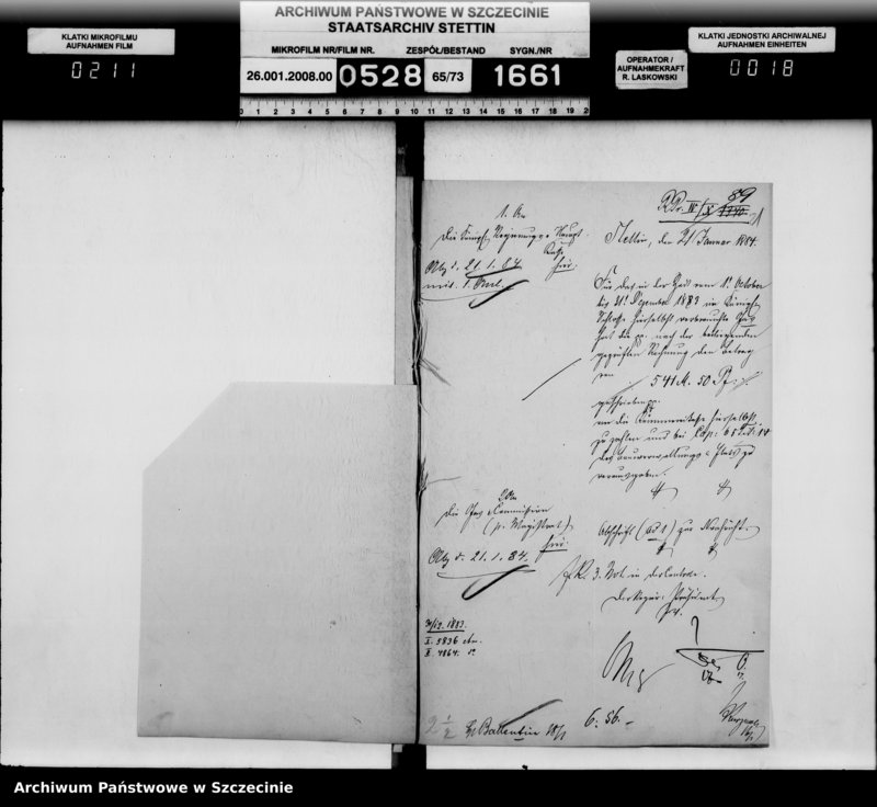 Obraz 18 z jednostki "Einrichtung der Gasbeleuchtung im Schloss, vol. II"