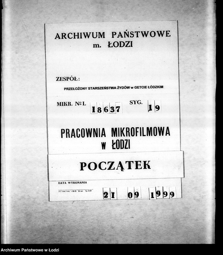 Obraz 1 z jednostki "[Wsiedlanie Żydów zagranicznych do getta łódzkiego]"
