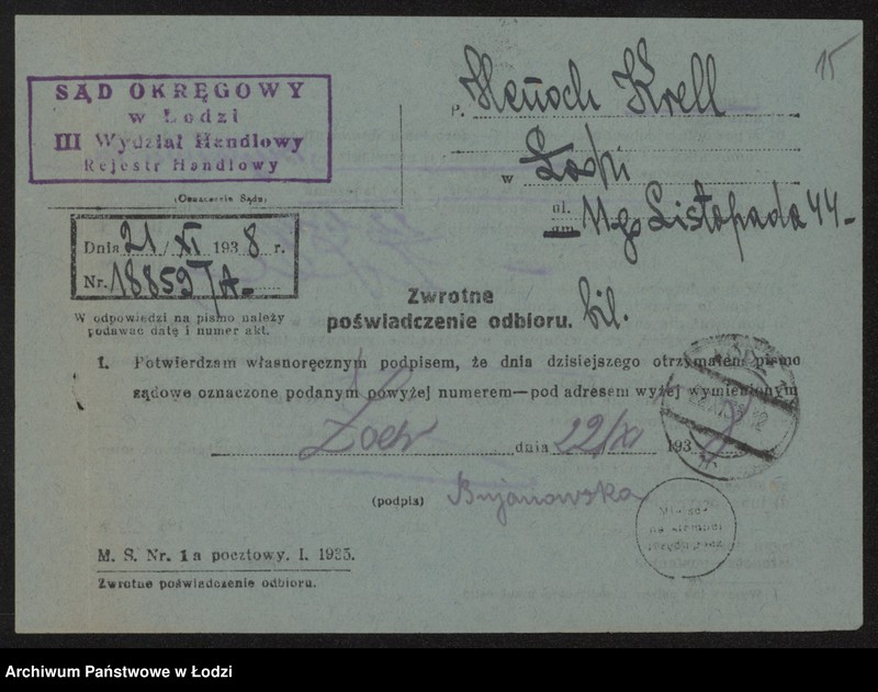 Obraz 17 z jednostki "Henoch Krell – sprzedaż żelaza"