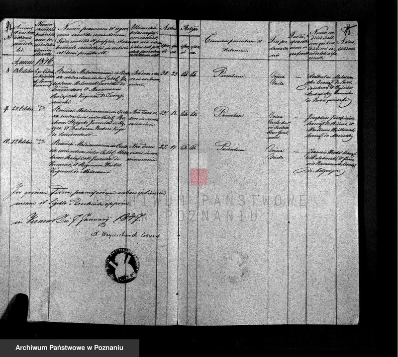 Obraz 10 z jednostki "Liber baptisatorum, copulatorum, mortuorum"