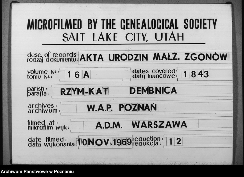 Obraz 10 z jednostki "Duplikat baptisatorum, copulatorum u. mortuorum"