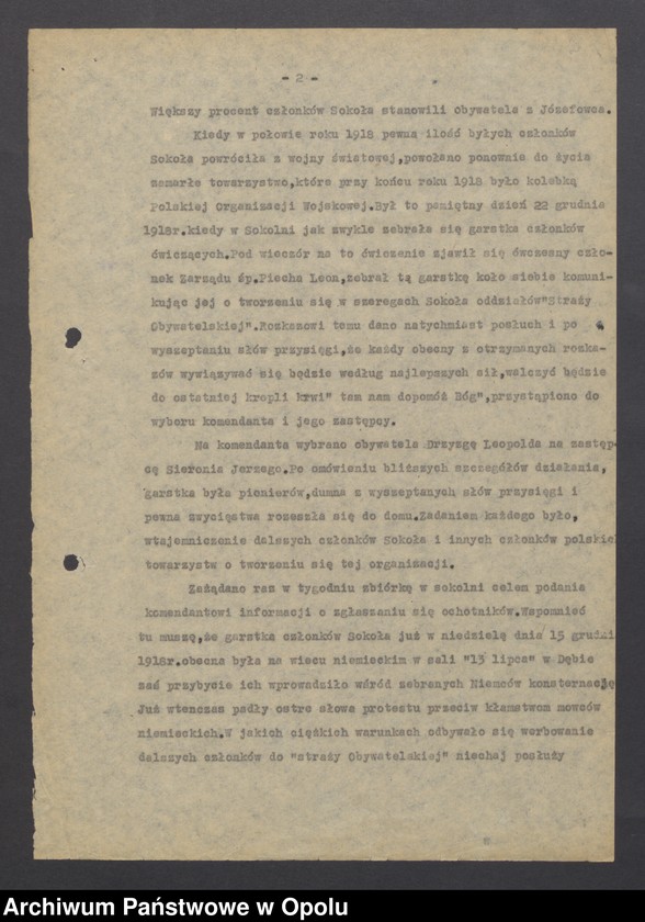 Obraz z jednostki "[Kałowicki, Zarys działalności Polskiej Organizacji Wojskowej w miejscowości Józefowiec - Wełnowice w latach 1919 - 1921]"