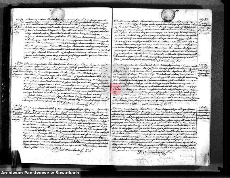 image.from.unit.number "Księga duplikat aktów urodzeń, małżeństw i zejścia parafii suwalskiej z roku 1862"