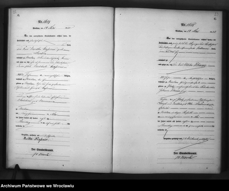 image.from.unit.number "Sterbe-Haupt-Register Breslau II 1880 Band 5"