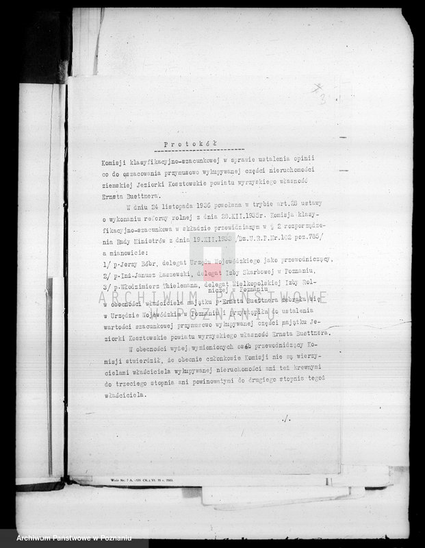 Obraz 7 z jednostki "Operat szacunkowy gruntów przymusowo-wykupionych z majątku Jeziorki Kosztowskie powiatu wyrzyskiego"