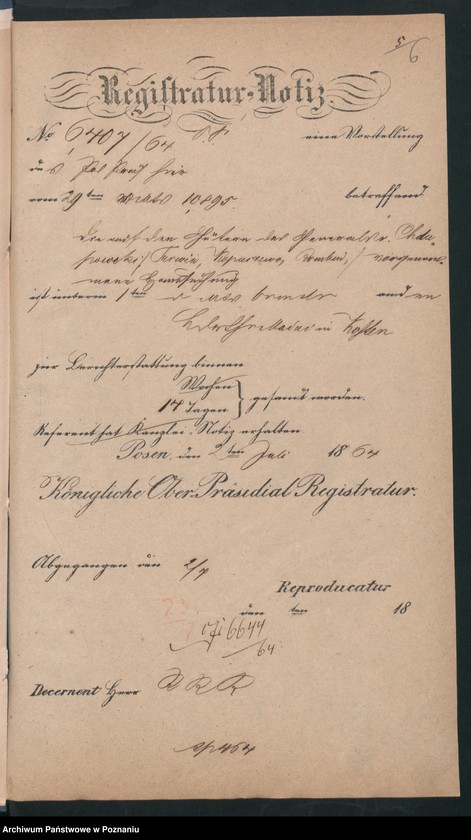 image.from.unit.number "Der Uebertritt polnischer und diesseitiger Untertanen auf preussisches und jenseitiges Gebiet während der polnischen Insurrektion und die dagegen getroffenen Massnahmen."