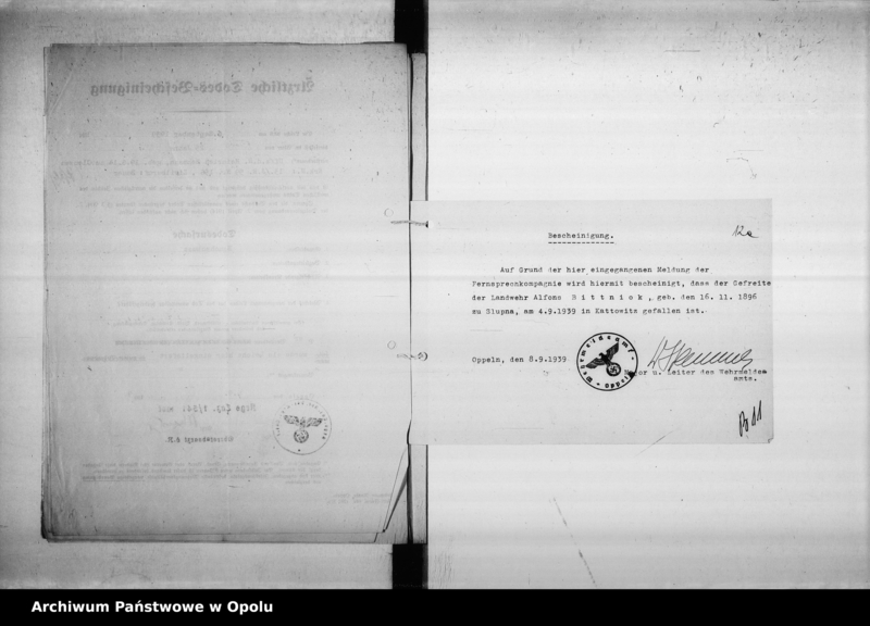 Obraz 19 z jednostki "Kriegssterbefälle 1939"