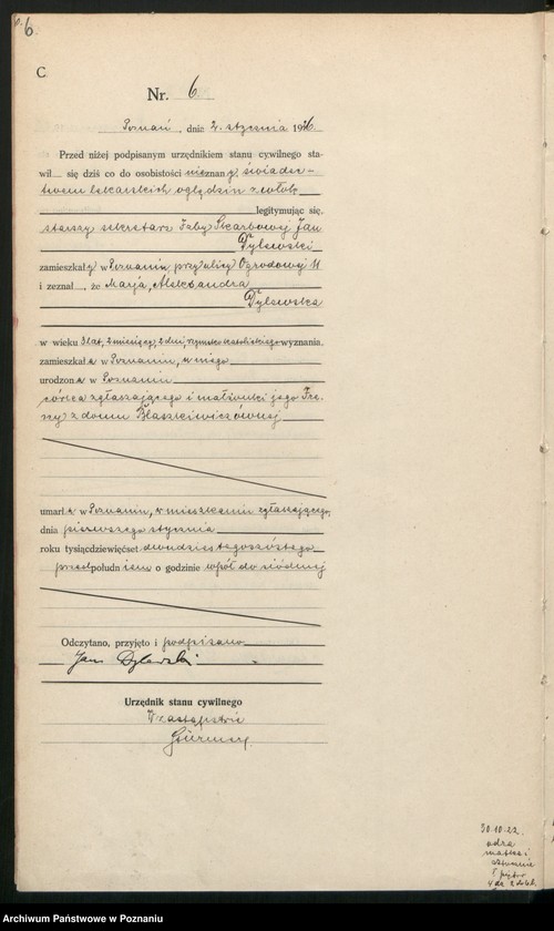 Obraz 8 z jednostki "Księga miejscowa zgonów tom I [Rejestr główny zgonów]"