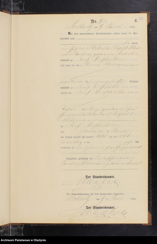 image.from.unit.number "Sterbe-Neben-Register Nr 1 - 19"