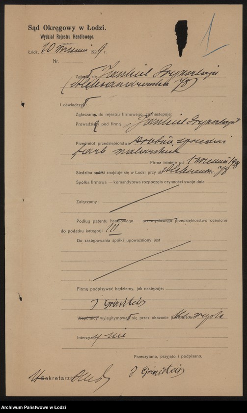 Obraz 3 z jednostki "Jankiel Grynsztajn – drobna sprzedaż farb malarskich"