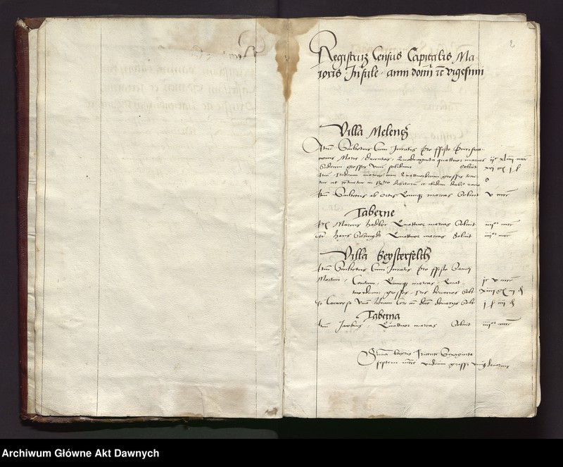 Obraz z jednostki "Regestrum Johannis Balynsky thesaurarii castri Marienburgensis."