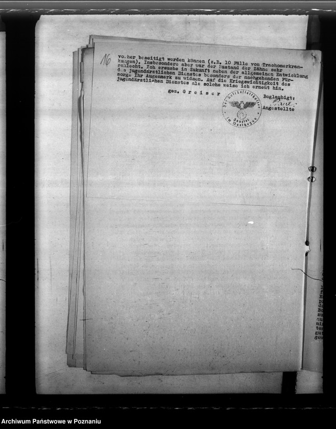 Obraz 20 z jednostki "Gesundheitspflege für werdende Mutter. Musterung der Wehrpflichtigen. Fliegenbekämpfung - Gesundheitliche Betreuung der Zivilbevölkerung"