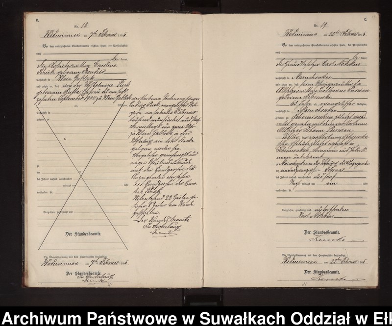 image.from.unit.number "Sterbe-Neben-Register des Preussischen Standes-Amtes Widminnen Kreis Loetzen"