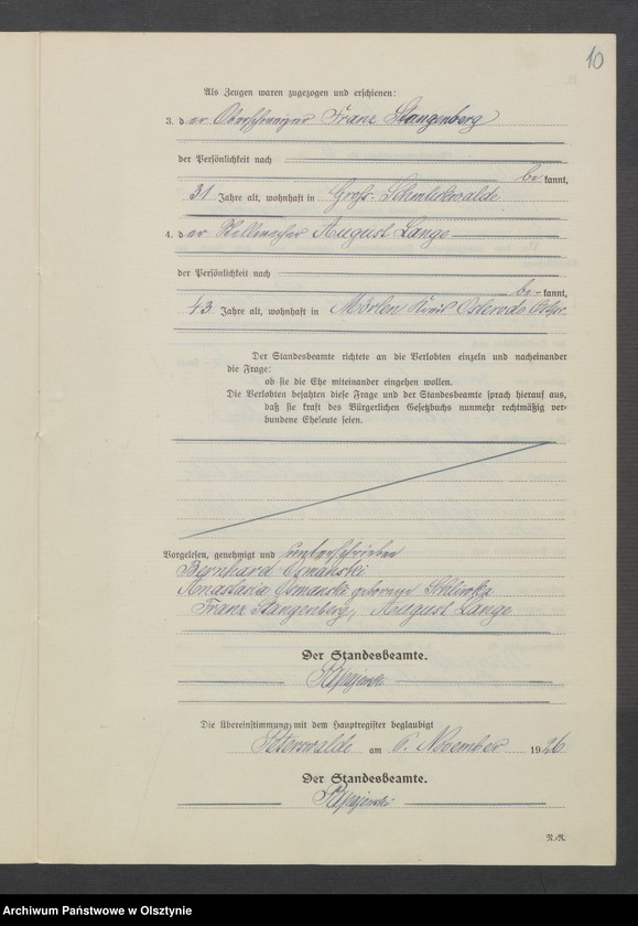 Obraz 12 z jednostki "Heirats-Neben-Register Nr 1 - 7"