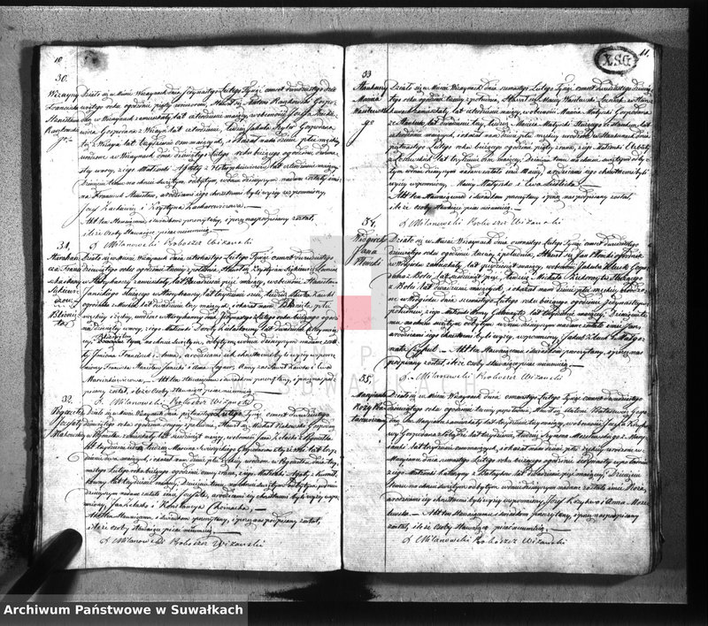image.from.unit.number "Duplikat parafij wiżaynskiey z roku 1829"