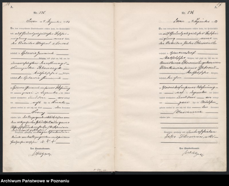 Obraz 11 z jednostki "Księga urodzeń tom II"