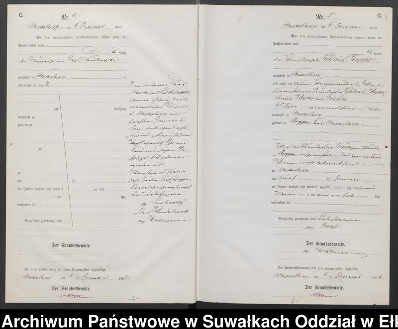 image.from.unit.number "Sterbe-Neben-Register des Preussischen Standes-Amtes Angerburg Kreis Angerburg"