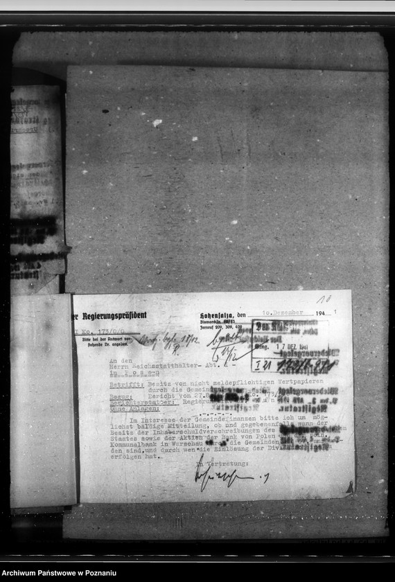 Obraz 13 z jednostki "Wertpapiere. Vermögen der Gemeinden. Liquidation der polnischen Sparkassen. Vorkriegsforderungen der Danziger Werft an die Gemeinden"